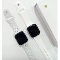 T55 Smartwatch Dual Belt Full Touch Water Reset Calling Option -white. 