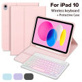 For iPad 10th Generation 10.9inch Magic Keyboard Wireless Keyboard with Magnetic Keyboard Case Bluetooth-Compatible RGB Keyboard.