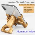 Metal Bike Mobile Holder For mobile phone bracket motorcycle bicycle takeaway rider -Black. 