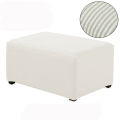 【The road to happiness Store】Elastic Pedal Cover Stretch Storage Ottoman Slipcover Rectangle Footstool Sofa Cover for Living Room 8 Colors S M L.