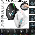 ZELOTES F-36 F-36A 8 Buttons Wireless Rechargeable Mice Gaming Mouse 2400 DPI Ergonomic Optical Vertical Mouse USB Mice for PUBG.