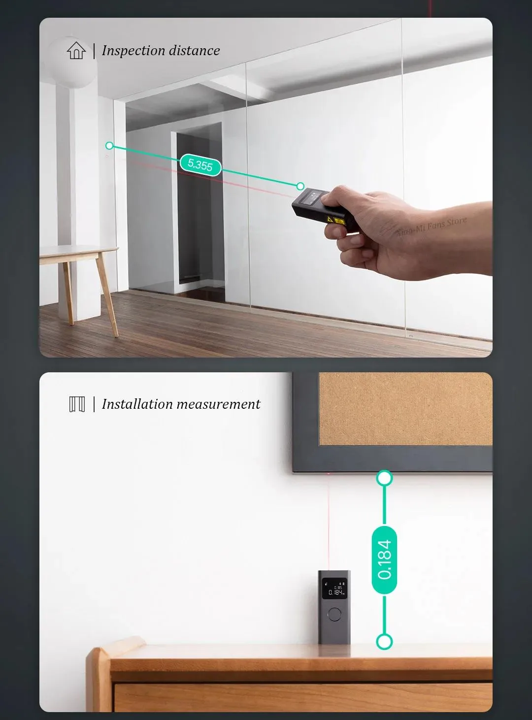 Xiaomi Smart Laser Digital Measurement Tool description image 5
