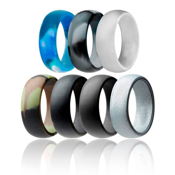 New Fashion Silicone Rings Waterproof And Antifouling For Men