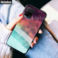 Phone Case Vivo Y33S Back Tempered Glass Cover Instagram Starry Sky Design Back Cover for Vivo Y33S Cover Shell Mirror Glass. 