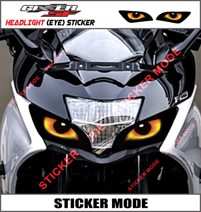 Sticker For Bike |  Gixxer Sf  Eye Sticker | Best Quality  Sticker For Bike Decal  And Decoration ( Sticker_Mode )
