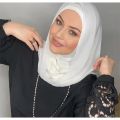 Instant Chiffon Hijabs For Woman Muslim Inner Headband Women Cap Hijab With Cap Attached Neck Cover Turban Underscarf Islam.