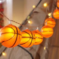 Basketball Decor String Lights, Battery Operated 10LED Sports Room Decor Lights For Boys Bedroom Or Sports Theme Party.