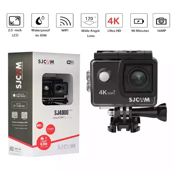 SJCAM SJ4000 Air Full Hd Wi-Fi Waterproof Sports Action Camera Single Screen For Biker and Waterproof Sports
