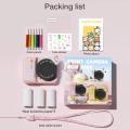 48MP Instant Camera Child Selfie Camera Toy with 3 Rolls Photo Paper Toddler Camera Mini Thermal Printer for Girls Boys Toddlers.