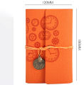 Laptop With Strap Vintage Clock Pendant Travel Notebook Notebook Vintage Notebook Soft Loose-leaf Ledger.
