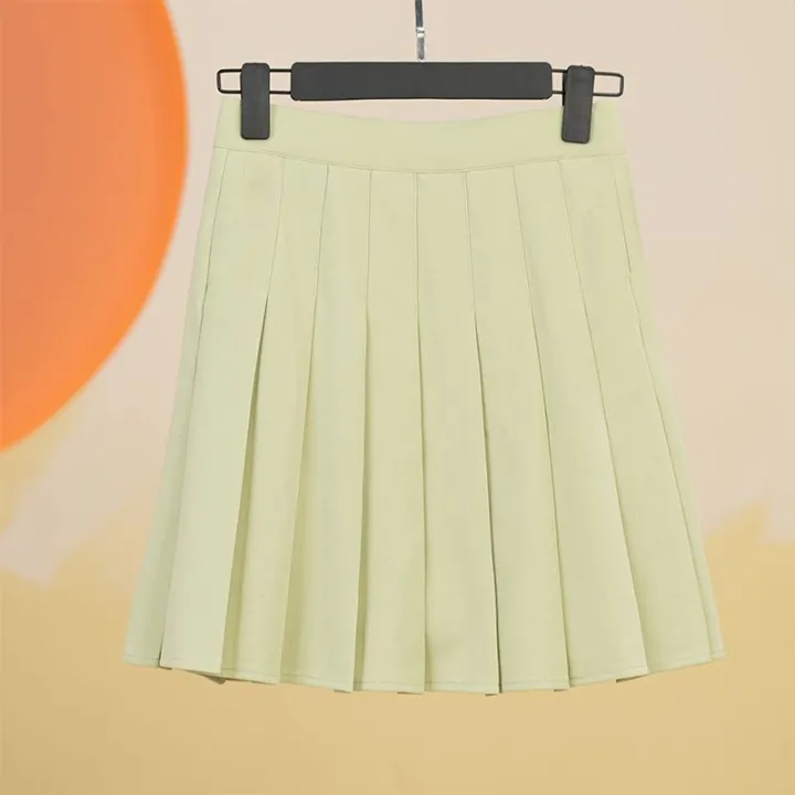 Elastic%20Waist%20Pleated%20Skirt%20Stretch%20Summer%20Lengthened%20with%20PocketsaHigh%20Waist%20Slimming%20ShortjkSkirt%20-%20Image%209