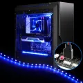 RGB SMD5050 LED Strip Light for Modding PC CASE LED Light Strip 12V 4 PIN GRB Compatible with ASUS Aura Sync Gigabyte RGB Fusion MSI Mystic Light ASRock RGB. 