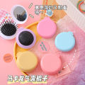 Portable Portable Macaron Color Airbag Comb Mini Mirror Comb Folding One Cute Air Cushion Massage Comb. 