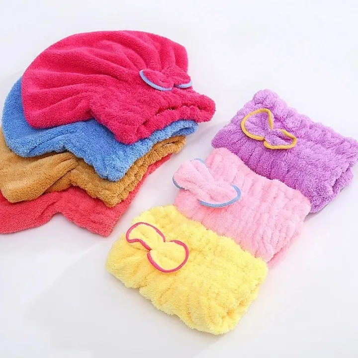 Shower%20Cap%20Women%20Hair%20Microfibre%20Quick%20Drying%20Bath%20Spa%20Bowknot%20Wrap%20Towel%20Hat%20For%20room%20Accessories%20-%20Image%206