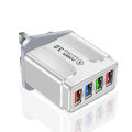 48W USB Charger 4 Ports Quick Charge 3.0 4.0 Universal Wall Mobile Phone Chargers Fast Charging For iPhone 12 X Xiaomi Tablet. 