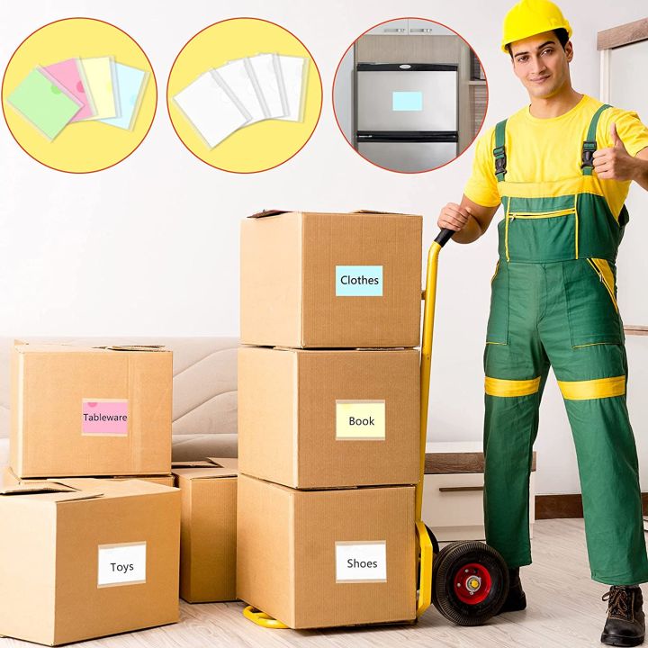 36Pcs%20Self-Adhesive%20Label%20Card%20Holder%20Index%20Pockets%20Holder%206X8.5cm%20-%20Image%202