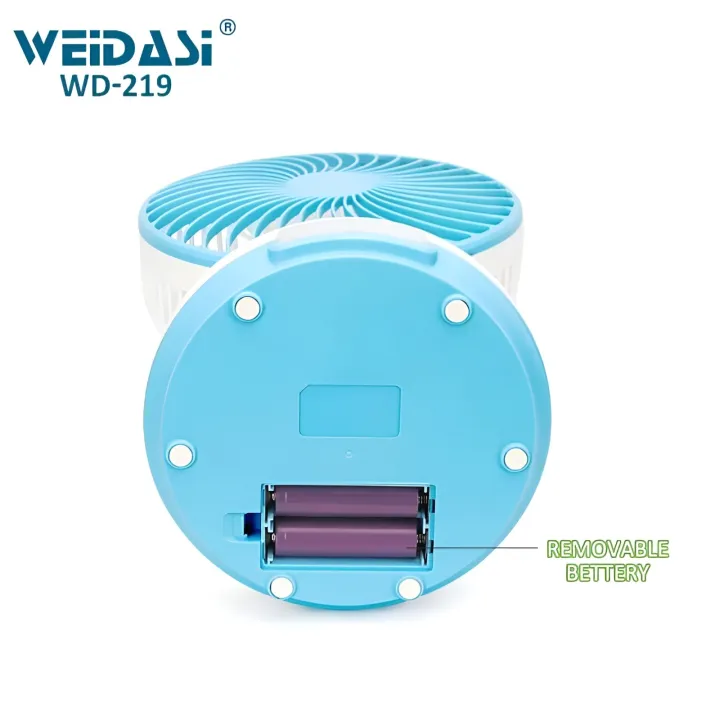 WEIDASI%20WD-219%20Rechargeable%202400mAh%20Battery%20Strong%20Wind%20Portable%20Desk%20Fan%20With%20LED%20Lamp%20-%20Image%209