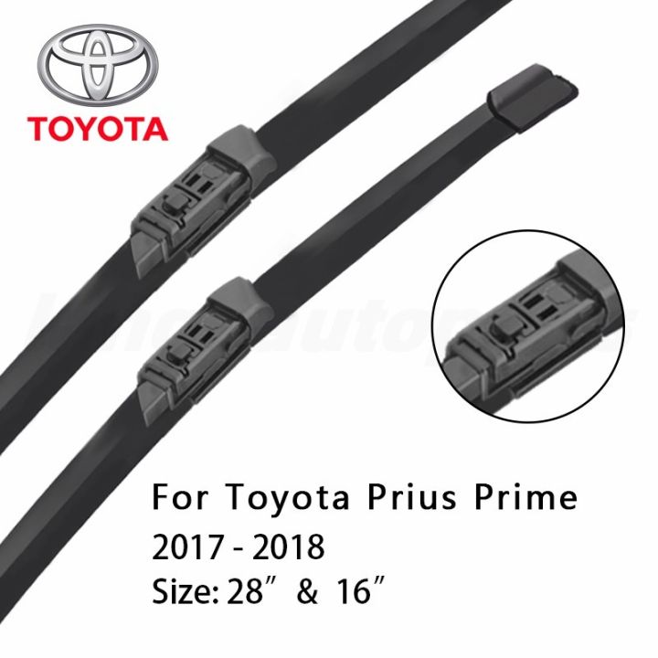28"/16" Toyota Prius 2016- Onwards High toughness windshield wiper blades Replacement Blades - (2Pis 1 Set)