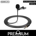 REMAX LIFE RL-LF31 MICDO SERIES 3.5MM AUX CLIP LAVALIER MICROPHONE FOR LIVE BROADCAST / AUDIO / VIDEO RECORD.