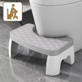 Non-Slip, Portable Squat Toilet with Removable Seat grey.