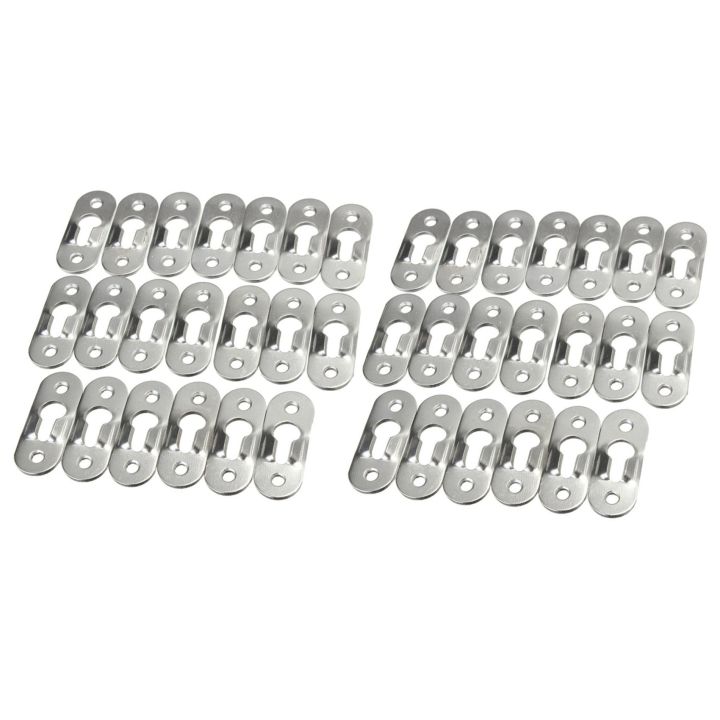 JOUYI 40 Pcs 44mm Metal Keyhole Hanger Fasteners Picture Photo Painting Fasteners