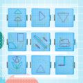 Kids Montessori Math Toys Geometry Cognition Plastic Toys Nail Board with Rubber Bands Children Early Educational Puzzle Game. 
