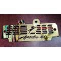 Motorcycle Apache 4V radiator Metal guard cover golden colour. 
