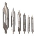 12 PCS HSS Combined Center Drills Bit Set Countersink 60 Degree Angle 5/3/2.5/2/1.5/1 mm. 