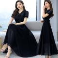 Women New Attractive Stylish Premium Quality Neck Design Weightless Georgette One Piece Long Kurti.