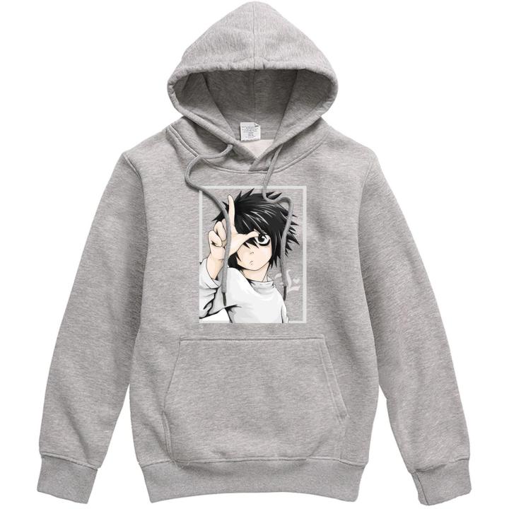 Death Note Anime Sweatshirt Men Autumn Warm Clothes Brand Motorcycle Streetwear Tracksuit Mens High Quality Hoodie Male