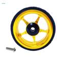 2xEasy Wheel for Folding Bike EZ Wheels Wheel Easywheel Golden. 