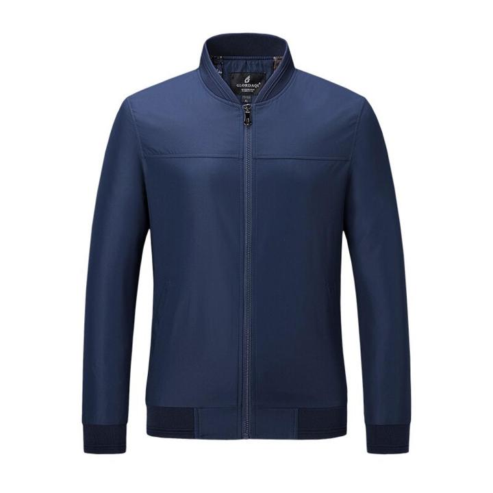 Spring Casual Brand Mens Jackets and Coats Stand Collar Zipper Male Outerwear Men Jacket Black Men's Clothing