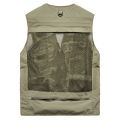 Multi Pockets Summer Mens US Tactical Hiking Fishing Vest Mens Photographer Waistcoat Mesh Cargo Sleeveless Jacket Tool Vest 6XL BunnyGarden. 