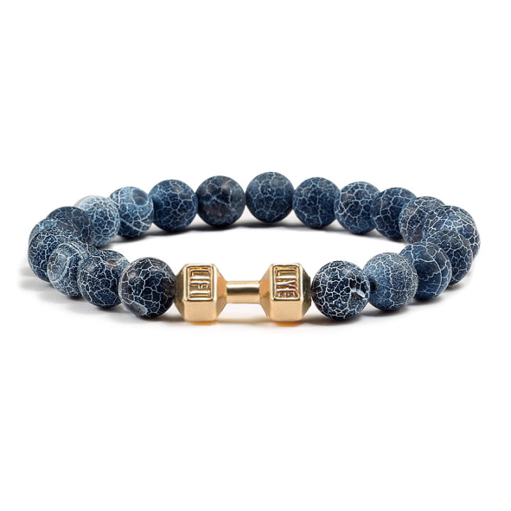 Black%20Weathered%20Wristband%20Adjustable%20Barcelets%20For%20Women%20Men%20Beads%20Bracelet%20Dumbbell%20Mens%20Fashion%20Yoga%20Jewelry%20Original%20Bangles%20-%20Image%204