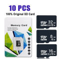 10PCS Flash Memory Card 1GB 2GB 4GB 8GB 16GB 32GB 64GB High Speed TF/SD Card 128GB 256GB 512GB Memory Cards for Tablet/Phone. 