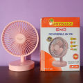 JOYKALY YG-735 Rechargeable 2400mAh Battery Natural Wind Low Noise Portable Mini Desk / Table Fan. 