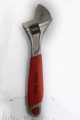 Adjustable Wrench 12 Inch with RED Rubber Grip Handle 300mm Heavy Duty, HMBR Brand As A pictur.
