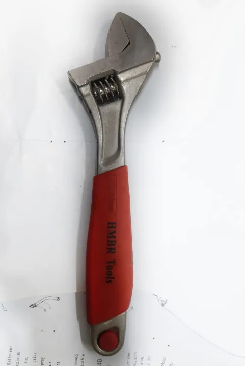 Adjustable%20Wrench%2012%C2%A0Inch%C2%A0with%20RED%20Rubber%20Grip%20Handle%C2%A0300mm%20Heavy%20Duty,%C2%A0HMBR%20Brand%20As%20A%20pictur%20-%20Image%202