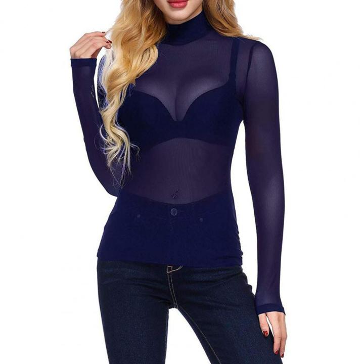 Women%20Blouse%20Tops%20See-through%20Mesh%20Pullover%20Tops%20Transparent%20Club%20Tee%20Shirt%20Punk%20Beach%20Women%20Blouse%20-%20Image%204