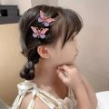 5pcs/set Butterfly Hair Clips Sweet Women Gradient Small Hairpins Mini Baby Girls Cute Colors Barrette Headwear Hair Accessories.