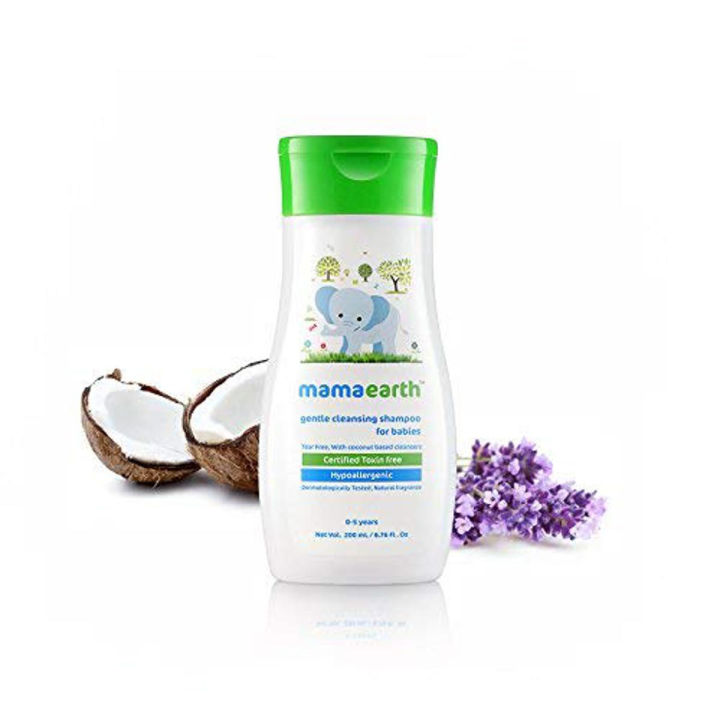 Mamaearth Gentle Cleansing Baby Shampoo : New borns, babies and kids (200 ml)