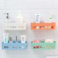 bathroom shelf plastic toilet bathroom wall hanging storage rack basket no trace stickers. 