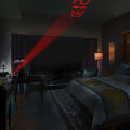 LED Digital Projection Alarm Clock Temperature Thermometer Desk C. 