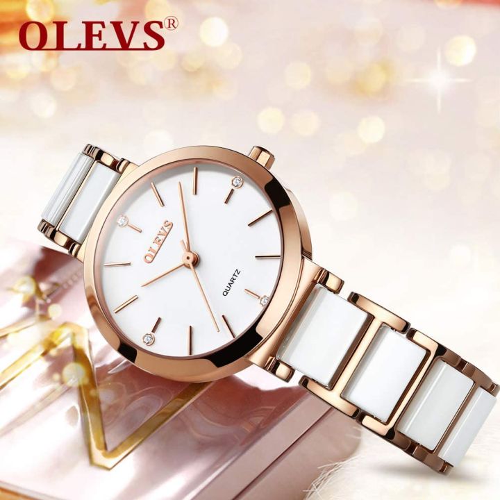 Olevs%205877%20White%20Ceramics%20Watchstrap%20Analog%20Wristwatch%20for%20Women%20-%20Image%209