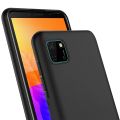 Huawei Y5p Silicone Matte Flexible Soft Phone Case - Black - Phone Back Cover. 