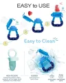 Baby Food Feeder Pacifier | Frozen Fruit Teethers for Babies | Baby Food Dispensing Spoon | Baby Silicone Feeder Pacifier | Teething Feeder | Baby Fruit Pacifier Feeder. 