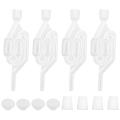 Fermentation Airlock,Brewing Airlock Wine Airlock Beer Airlock with Rubber Airlock Stopper Plugs Airlock Twin Bubble Airlock for Wine Making, Beer Brewing Glass Carboy Fermenter.