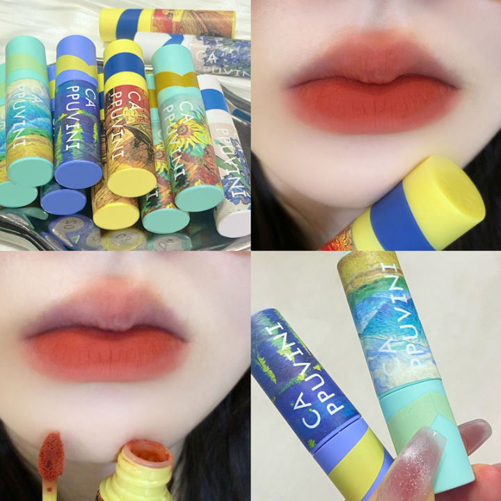 Cappuvini%20Velvet%20Matte%20Lip%20Gloss%20Lip%20Mud%20Non-stick%20Cup%20Moisturizing%20Lipstick%20-%20Image%202