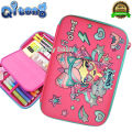 Qitong Music Queen 3D Pencil Case pencil Box with Compartments - Kids Large Capacity School Supply Organizer Students Stationery. 