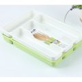 New Kitchen Gadget Accessories Holder Rack Cutlery Tray Kitchen Drawer Organiser Utensil Metallic. 